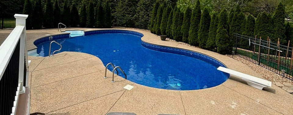 custom in ground pool located in stcharles missouri